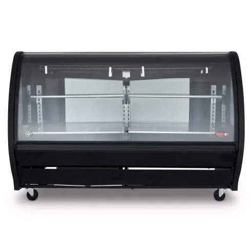 Vitrina Exhibidora de Color Negro de 200 Centimetros TORREY TEM-200 NEGRA