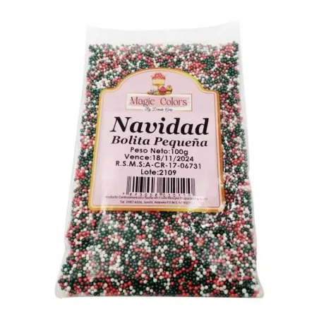 Confitillo Navidad Bolita Pequena de 100 Gramos MAGIC COLORS 7443006010100