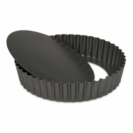 Molde Antiadherente de Acero con Base Extraible para Tartaleta de 24 Centimetros TIPS B-089