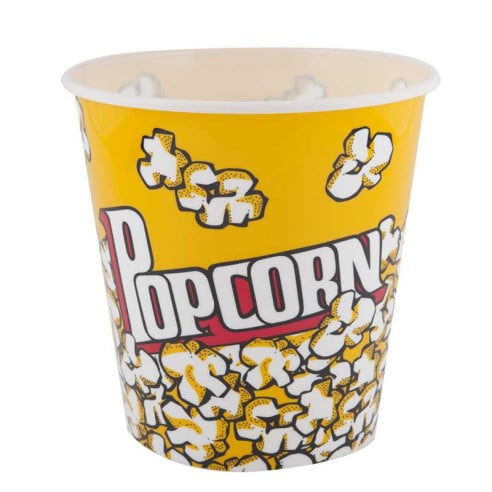 Recipiente para Palomitas de 85 Onzas de Color Amarillo, Paquete de 50 Unidades TIPS 85A