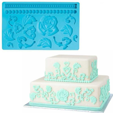 Molde de Silicon para Fondant de Rosas TIPS 030-51