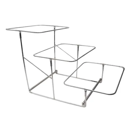 Rack Exhibidor para Platos Rectangulares de Aluminio de 3 Niveles TIPS YPJ01-14
