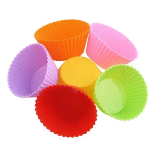 Molde de Silicon Forma de Cupcake, Set de 6 Unidades TIPS 6C017