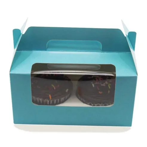 Caja de Carton para Cupcake de 2 Cavidades, Paquete de 10 Unidades TIPS AK-54