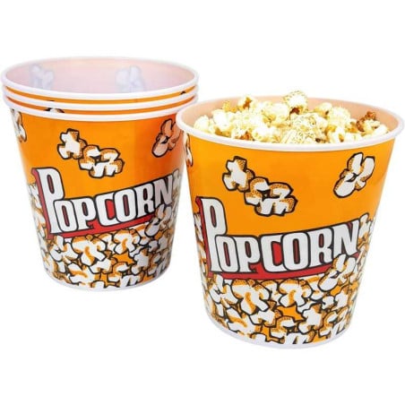 Recipiente para Palomitas de 85 Onzas de Color Amarillo, Paquete de 50 Unidades TIPS 85A