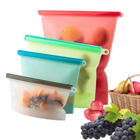 Bolsas Reutilizables de Silicon, Capacidad 1000 Mililitros MASTER CHEF SB10