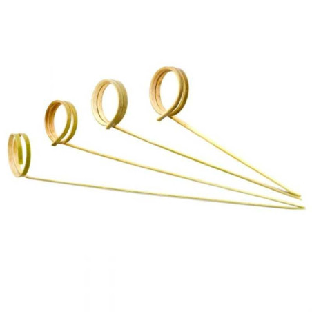 Pincho de Bambu de Circulo 12 Centimetros, Paquete de 50 Unidades TIPS ARK25-97