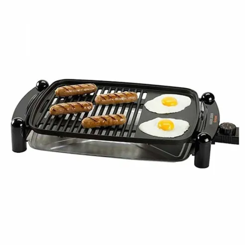 Parrilla y Plancha Electrica de 1500 Watts Negra BLACK & DECKER IG201