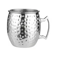 Jarra Moscow Mule Martillada de Acero Inoxidable de 550 Mililitros MASTER CHEF 9891910