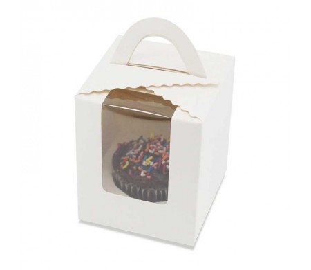 Caja Carton para Cupcake de 1 Cavidad, Paquete de 10 Unidades TIPS