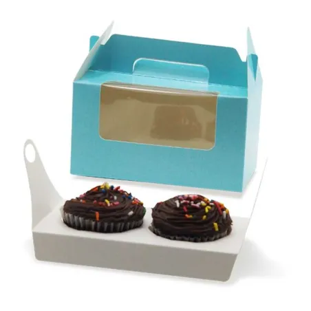 Caja de Carton para Cupcake de 2 Cavidades, Paquete de 10 Unidades TIPS AK-54