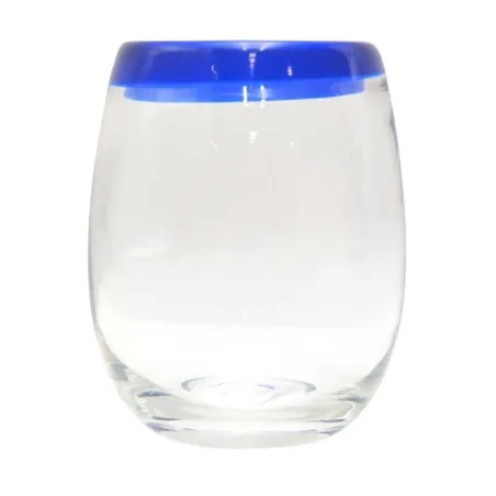 Vaso con Borde Azul de 475 Mililitros VETRO 9960328