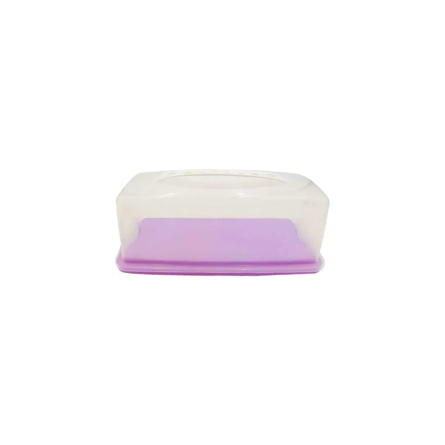 Contenedor plastico para pan cuadrado de 12 x 5 x 6 pulgadas tips e 140