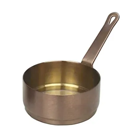 Olla Mini de Acero Inoxidable de 50 Mililitros de Color Bronce TIPS HOK-043-7BZ