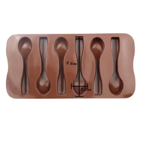 Molde de Silicon de Cucharas Medianas de 6 Cavidades MASTER CHEF 132