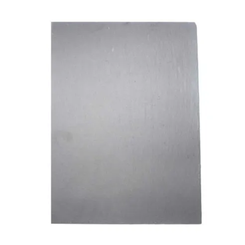 Plato Rectangular de Piedra Pizarra de 49.5 x 30 Centimetros de Color Negro TIPS RSD01-17