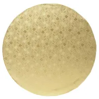 Base Redonda Lisa de  40 x 2 Centimetros de Color Dorado TIPS DGD077G