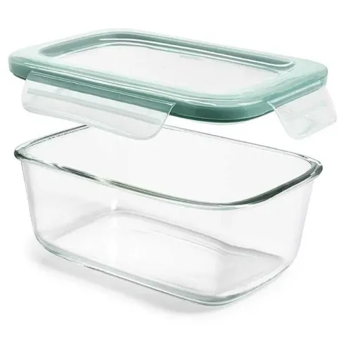 Contenedor de Vidrio Rectangular Hermetico de 640 Mililitros TIPS A-173-02