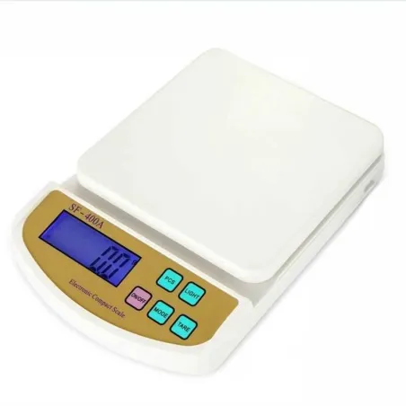 Balanza Digital de 5 Kilogramos de Color Blanco TIPS C-269