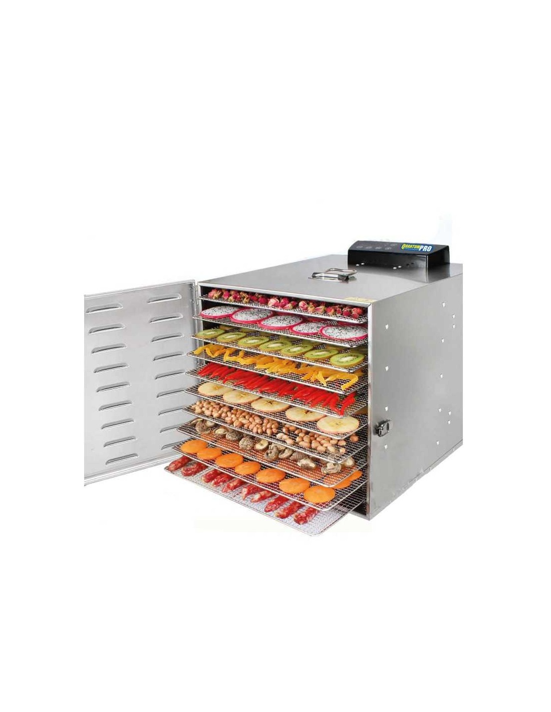 HOMOKUS Deshidratador de alimentos, 9 bandejas de acero inoxidable, máquina  deshidratadora de alimentos grande, área útil de hasta 13.4 pies