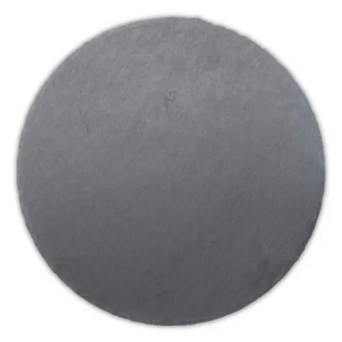 Plato Redondo de Piedra de 30 Centimetros de Color Negro TIPS RSD01-23