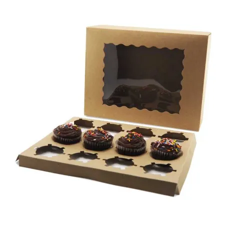 Caja de Carton para Cupcake de 12 Cavidades, Paquete de 10 Unidades TIPS AK-57