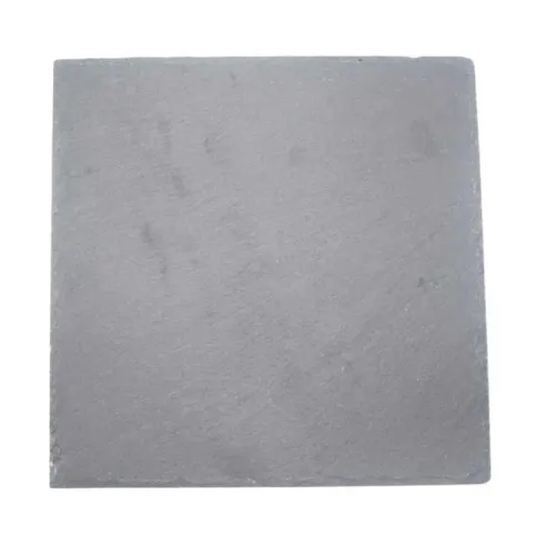 Plato Cuadrado de Piedra Pizarra de 30 Centimetros de Color Negro TIPS RSD01-13