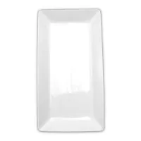 Plato Rectangular de Borde Delgado de Ceramica de 25.5 x 13.5 Centimetros TIPS CT757 2
