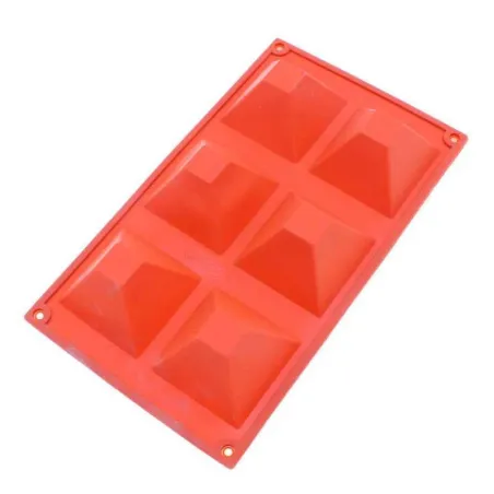 Molde de Silicon de Piramide de 6 Cavidades TIPS YX-012