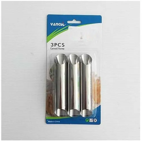 Molde de Acero Inoxidable para Canuto, Set de 3 Unidades TIPS B-058