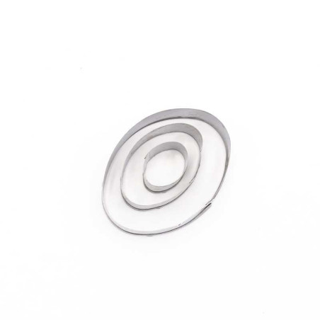 Cortador para Fondant Ovalado, Set de 3 Unidades TIPS E03