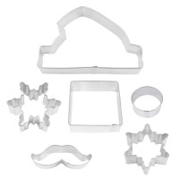 Cortador para Galletas Navidenas de Santa Claus, Set de 6 Unidades R Y M 2019
