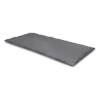 Plato Rectangular de Piedra de 40 x 20 Centimetros de Color Negro TIPS RSD01-14