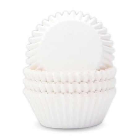 Capsulas para Cupcakes de 11 Centimetros de Color Blanco, Paquete de 100 Unidades TIPS CPC01-11
