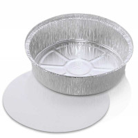 Molde de Aluminio Desechable para Pie de 9 Pulgadas con Tapa -Unidad- TIPS D-217-01/HJ