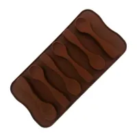 Molde de Silicon de Forma de Cucharas Pequenas de 6 Cavidades MASTER CHEF 9890491