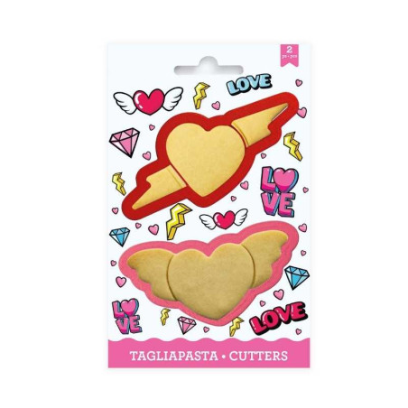 Cortador de Galletas de Corazones, Set de 2 Unidades TIPS ZNP-154
