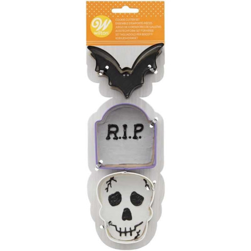 Cortador de Galletas Surtidas de Halloween, Set de 3 Unidades WILTON 2308-0-0297
