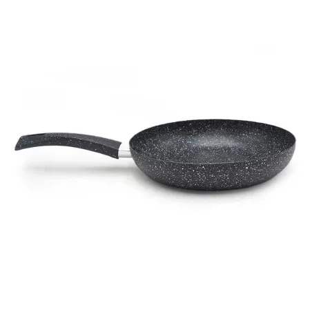 Sarten Redondo de Acero de 24 Centimetros de Color Negro TIPS WZG-014-4
