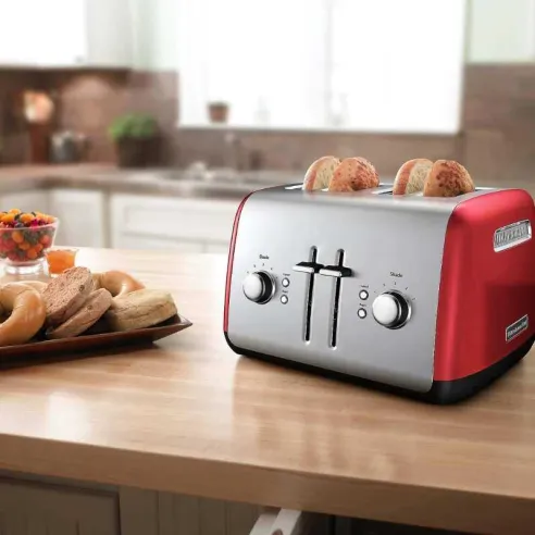 Tostador de 4 Rebanadas Empire de Color Rojo KITCHEN AID KMT4115ER