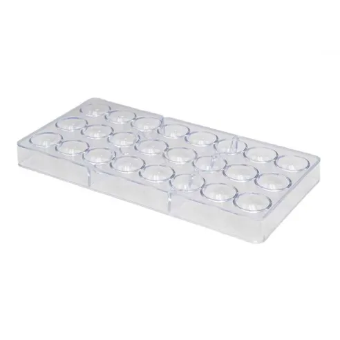 Molde de Chocolate de Policarbonato de Circulos de 24 Cavidades TIPS ZNP-210