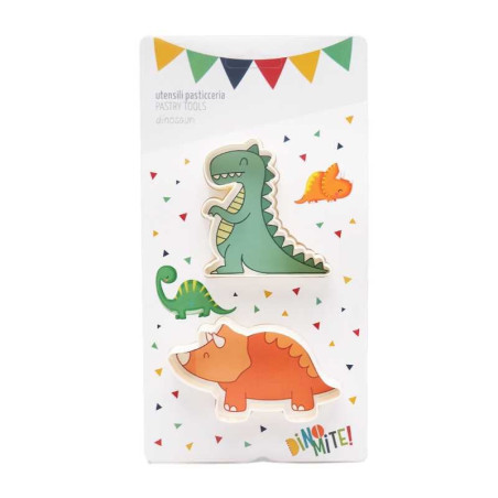 Cortador de Galletas de Dinosaurios, Set de 2 Unidades TIPS ZNP-147