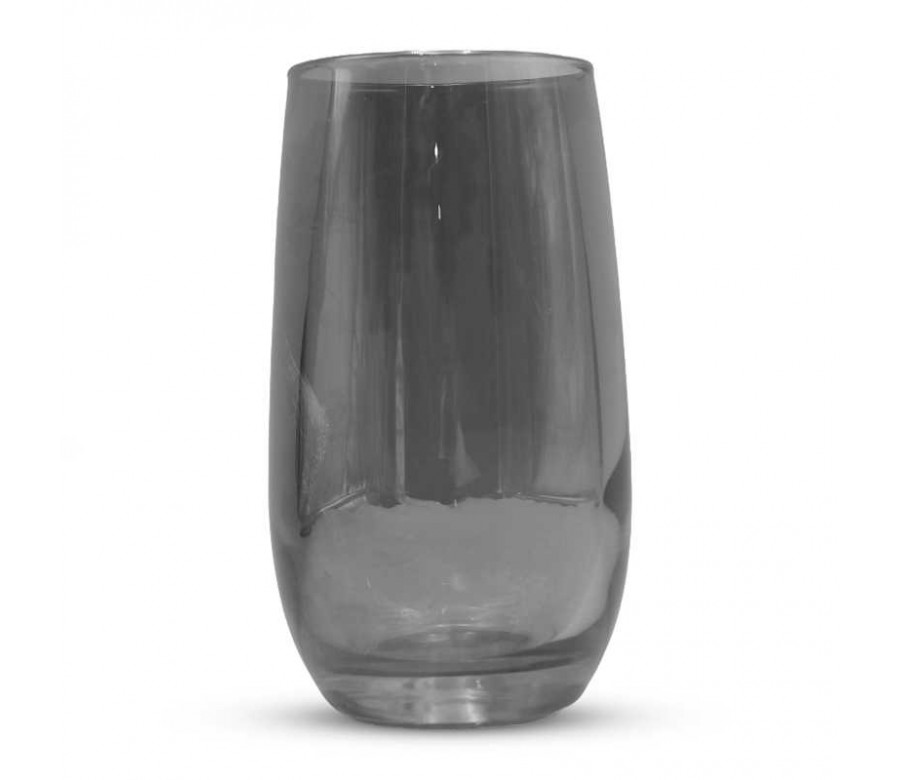 Vaso de Vidrio de 375 Mililitros de Color Humo, Set de 6 Unidades VETRO DHD-015SM/HJ