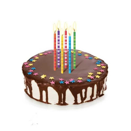 Candelas Multicolores de 10 Centimetros, Diseno Delicia de 12 Unidades TESCOMA 630986
