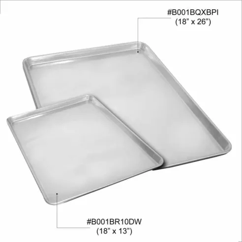 Bandeja de Aluminio para Panaderia de 18 x 13 Pulgadas THUNDER ALSP1813