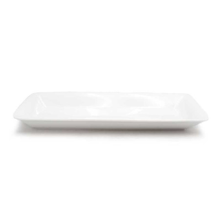 Plato Rectangular Turin de Ceramica de 17.3 x 8.2 x 1.5 Pulgadas  MASTER CHEF WT1236