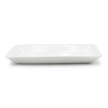 Plato Rectangular Turin de Ceramica de 13.3 x 6.8 x 1.5 Pulgadas MASTER CHEF WT1237