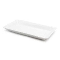 Plato Rectangular Turin de Ceramica de 13.3 x 6.8 x 1.5 Pulgadas MASTER CHEF WT1237