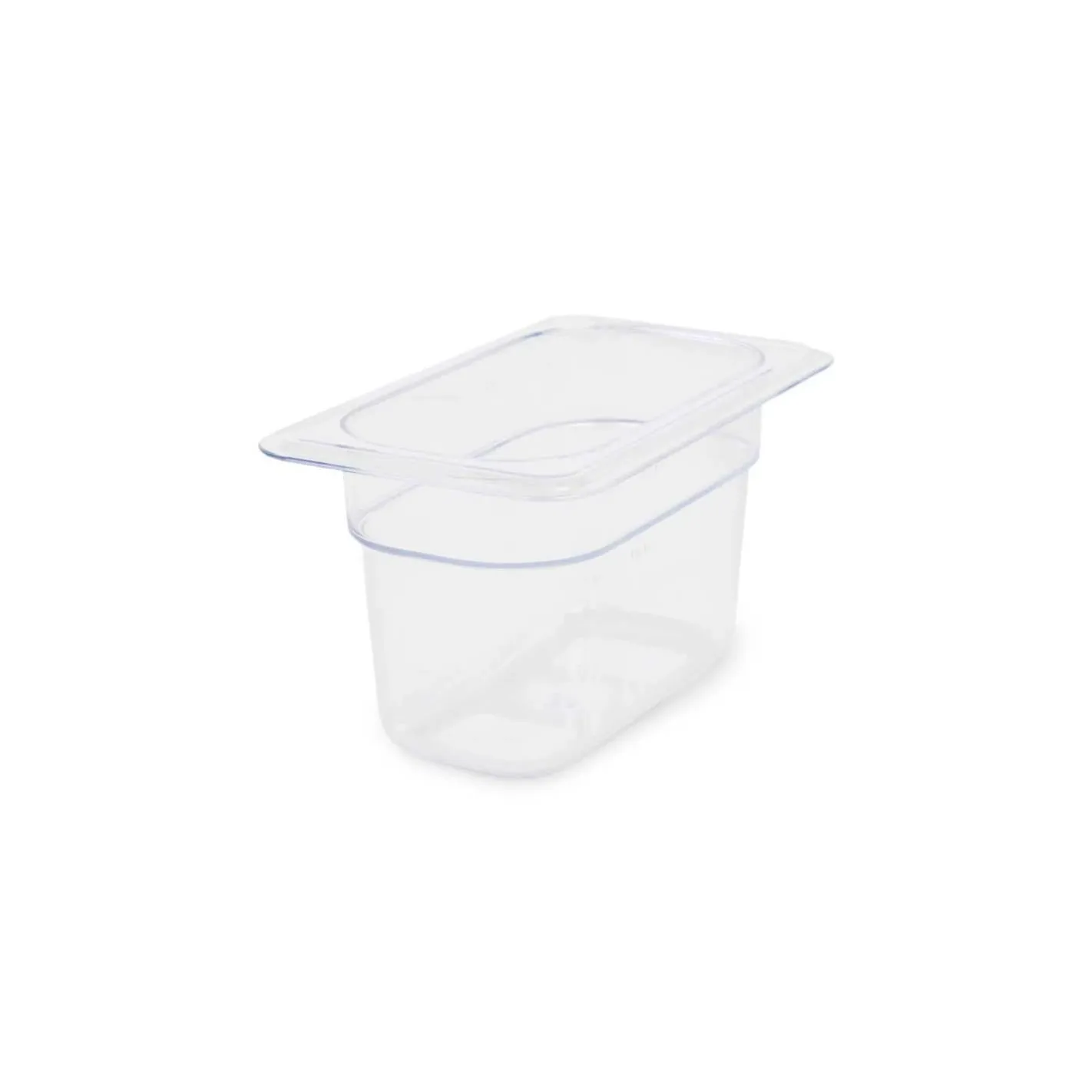 Bandeja de policarbonato transparente de 1 9 x 6 pulgadas master chef 2196