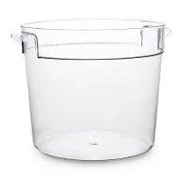 Contenedor Redondo de Policarbonato Transparente de 12 Quartos MASTER CHEF YW10TPC